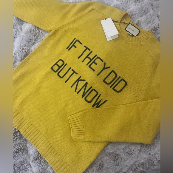 Gucci Men's "If They Did But Know" Sweater Sz M - Picture 2 of 9